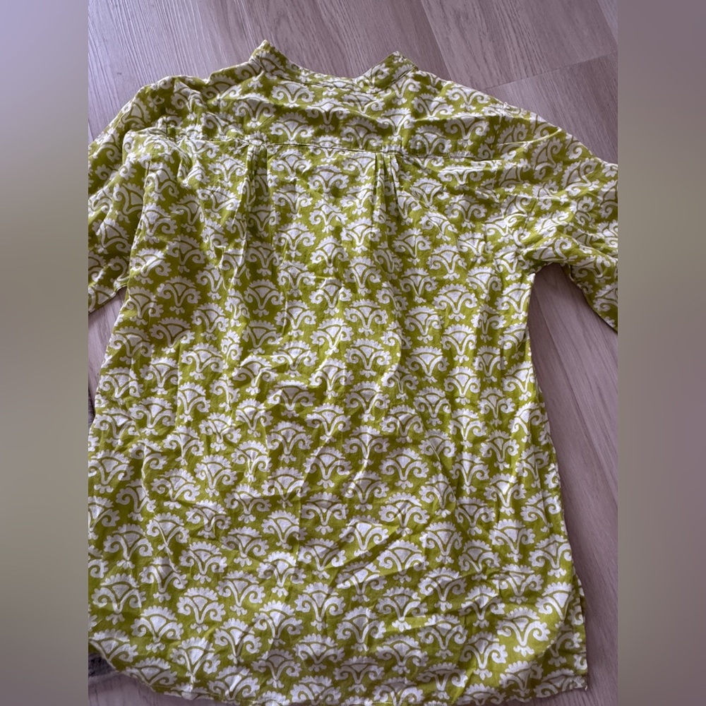 Roberta Roller Rabbit Patterned Pleated Tunic Lim… - image 7